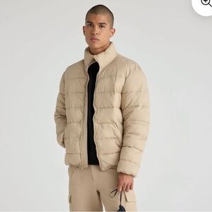 Forever 21 Taupe / Cream Puffer Coat  BNWT